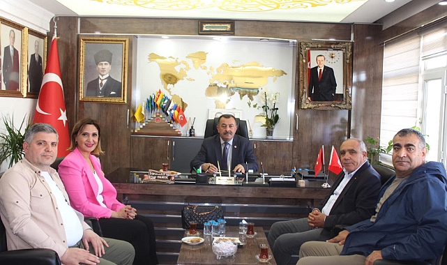 Ticaret Odasından Melekli Belediyesine hayırlı olsun ziyareti