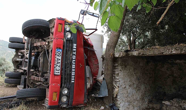 Uçuruma doğru giden Seyyar pideciyi,  zeytin ağacı kurtardı