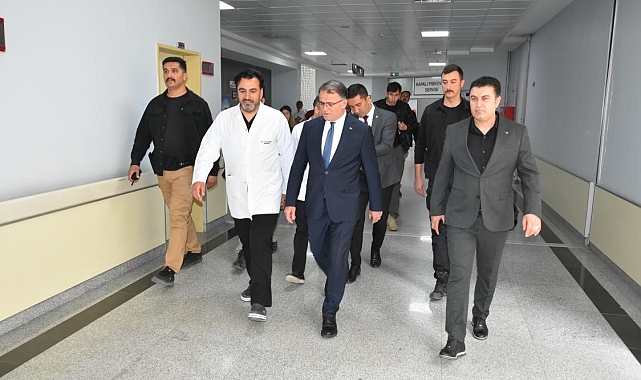 Vali Balcı,yaralı askerleri hastanede ziyaret etti