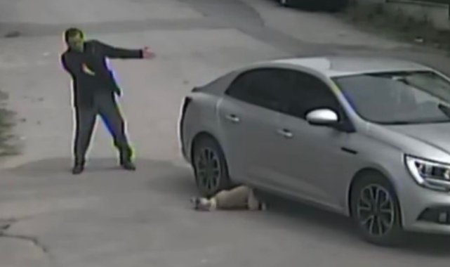 Vicdansızlığın görüntüsünü güvenlik kamerası işte böyle kaydetti