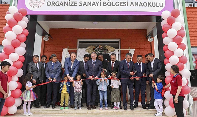 Yapımı tamamlanan 8 sınıflı anaokulunun açılışı yapıldı