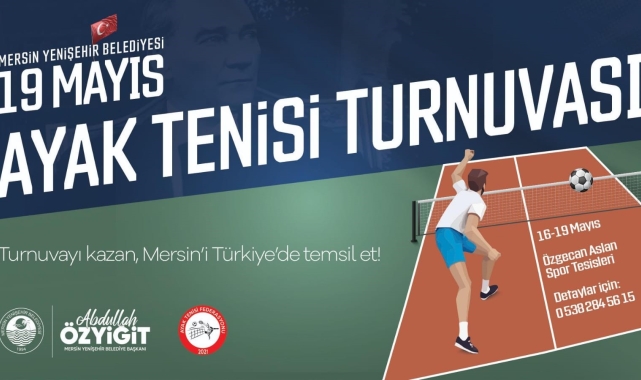 Yenişehir Belediyesi 19 Mayıs Ayak Tenisi Turnuvası düzenliyor