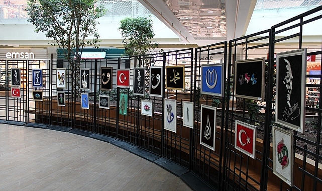 Yükümlülerin ürettikleri eserler sergilendi