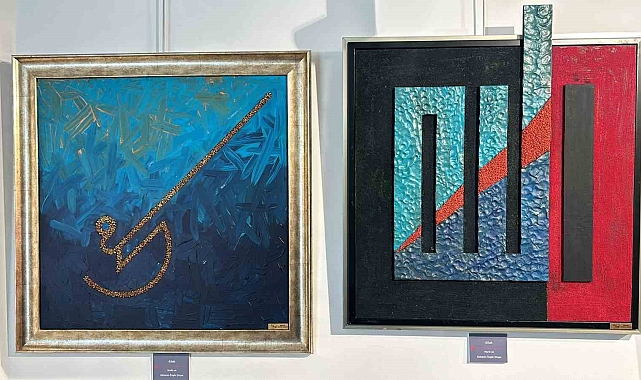 Çağdaş hat çalışmaları, düzenlenen sergide sanatseverlerin beğenisine sunuldu