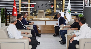 Cantürk Alagöz, Oğuzhan Yalçın ile birlikte Muhsin Dere'yi ziyaret etti