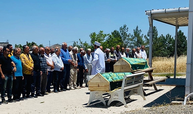Öldürülen anne ve kızı toprağa verildi