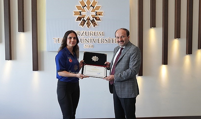 Derece elde eden sporculara, teşekkür belgesi takdim edildi