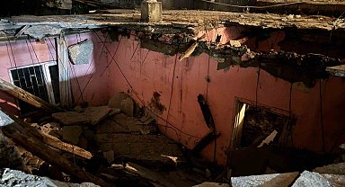 Diyarbakır'da metruk yapının tavanı çöktü