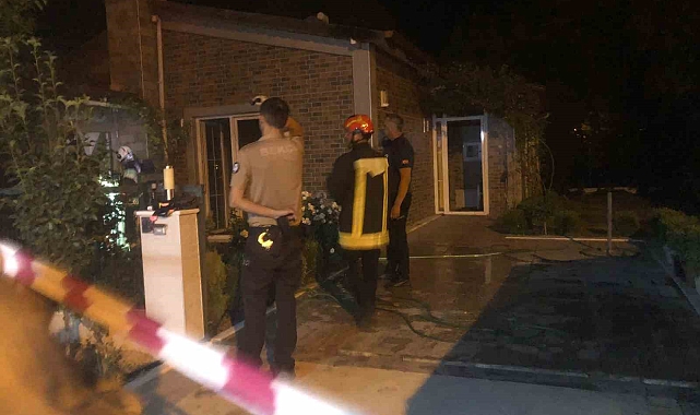 Elektrik kaçağından çıkan yangın kısa sürede söndürüldü