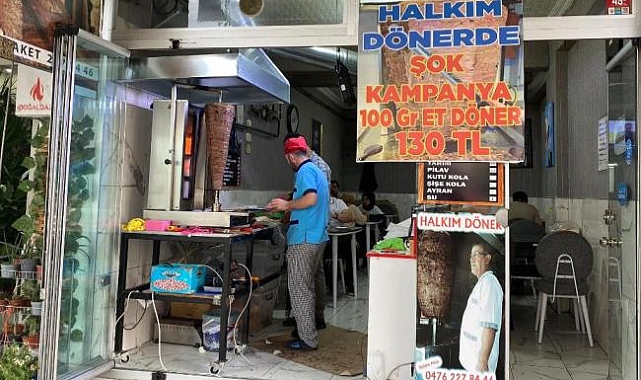 Halkım Et Döner’de indirim