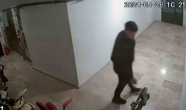 hırsızın rahat tavırları pes dedirtti