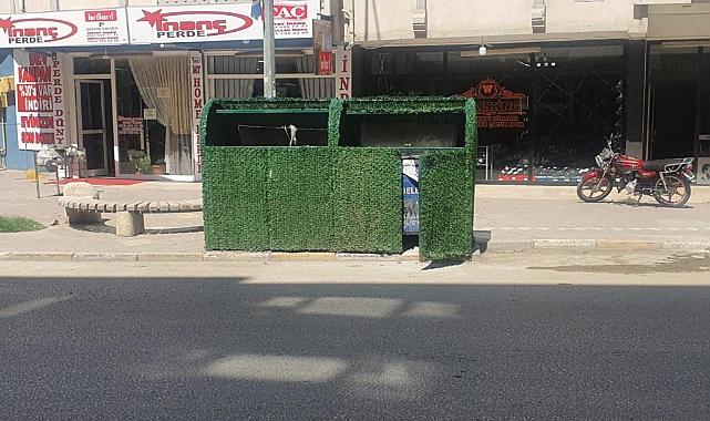 Iğdır’da çöp konteynerleri yeşillendi