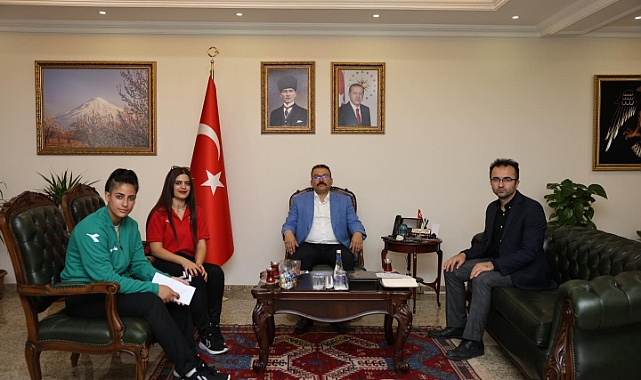 Judocu Melisa Kaynar’dan Vali Turan’a ziyaret