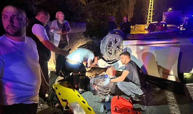 Kağızman’da feci kaza. 2 ağır yaralı!