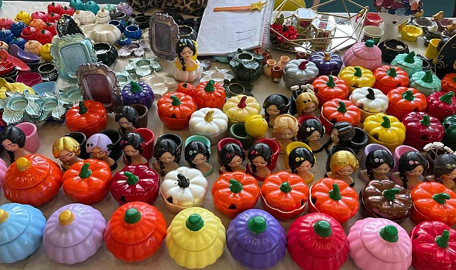 Kursiyerlerinin el emeği ürünleri sergilendi