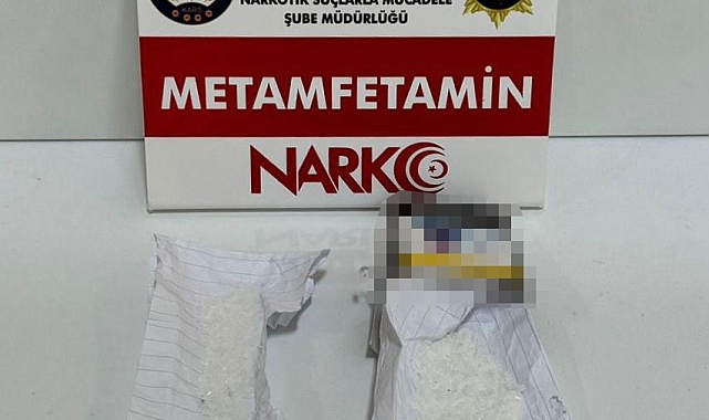 Narkotik Dedektör Köpeği Daxo marifetiyle, metamfetamin ele geçirildi