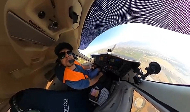 Öğrenci pilotun, filmleri aratmayan inişi