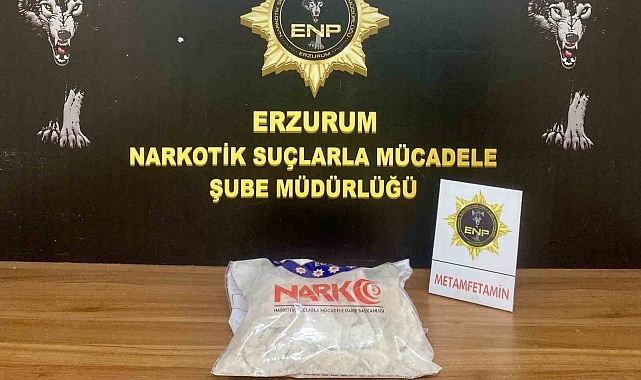 Otobüsün bagaj kısmında metamfetamin maddesi ele geçirdi