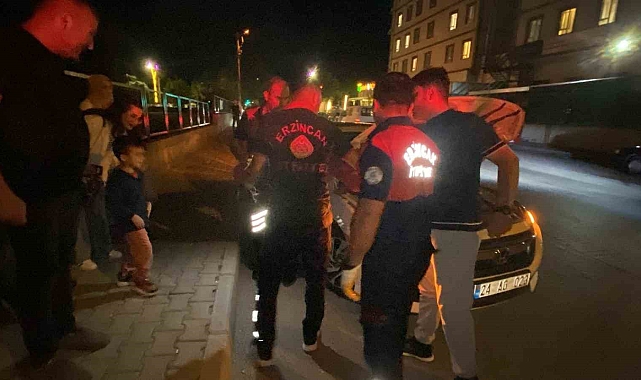 Otomobilin kaputuna sıkışan yavru kediyi, itfaiye kurtardı