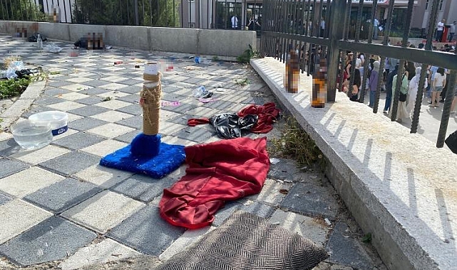 Rasgele bırakılan alkol şişeleri ve çöpler, tepkilere neden oldu