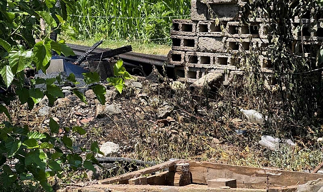 Söndürmeden, bahçeye atılan izmarit, yangına sebep oldu