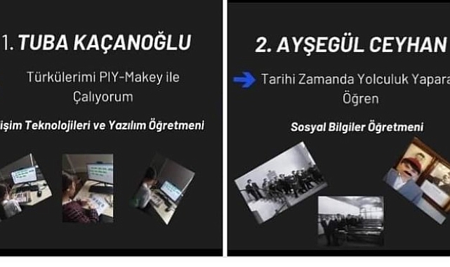 &quot;Tasarımcı Öğretmenler Yarışıyor&quot; adlı projede Ortaokulu öğretmenleri bir ve ikinciliği paylaştı