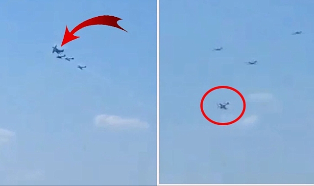 Uçaklar havada çarpıştı. 1 pilot hayatını kaybetti