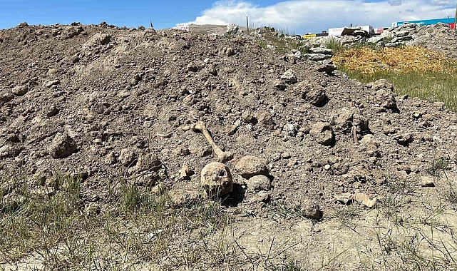 Van&#039;da hafriyat atıkları arasında insan kemikleri bulundu