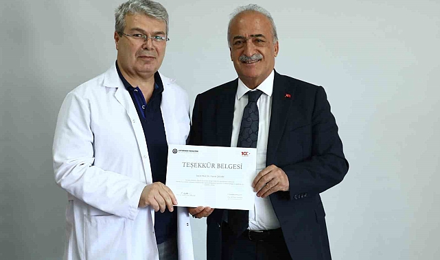 Veteriner fakültesinden teşekkür belgesi