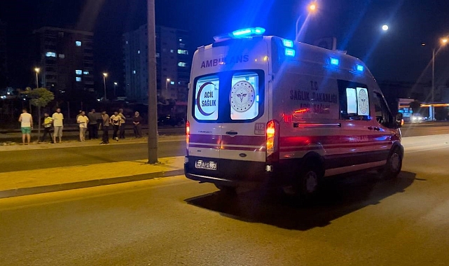 Yolun karşısına geçmek isteyen kadına ve eşine otomobil çarptı