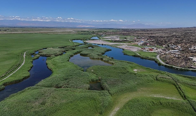 Ağrı Dağı Milli Parkı&#039;nın eşsiz doğal güzelliği havadan görüntülendi