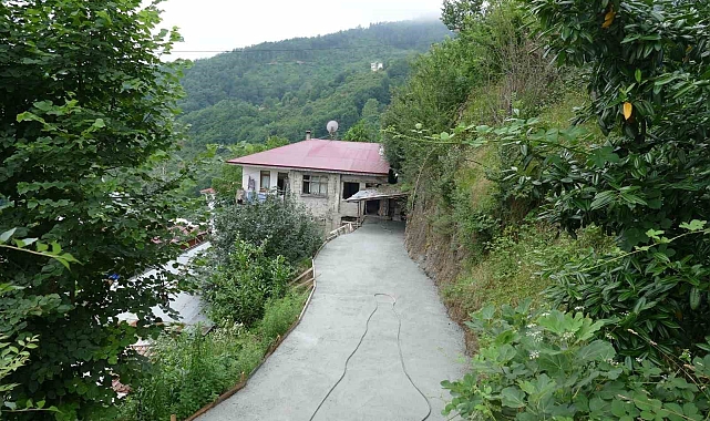 Akülü arabasıyla evinden çıkamayan engelli vatandaş için ol yapıldı