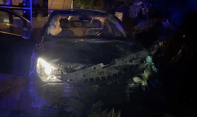 Alkollü sürücü kontrolden çıkarak takla attı