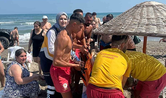 Boğulma tehlikesi geçiren 3 kişi kurtarıldı