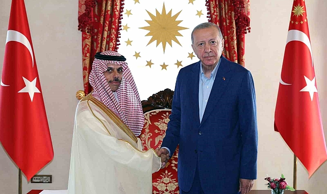 Cumhurbaşkanı Erdoğan, Suudi Arabistan Dışişleri Bakanı Faysal bin Ferhan ile görüştü