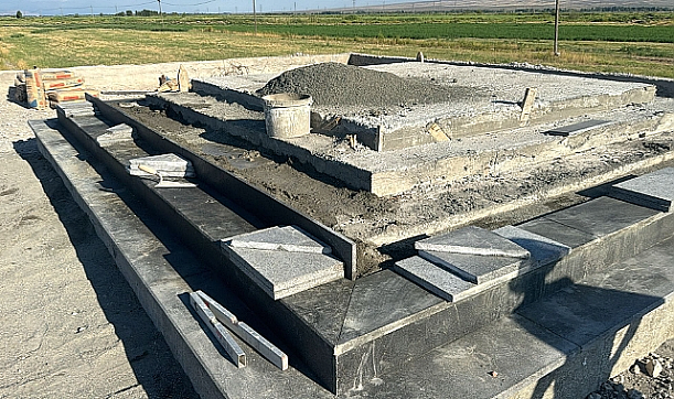 Dilucu Şehitleri Anıtı yapımı devam ediyor