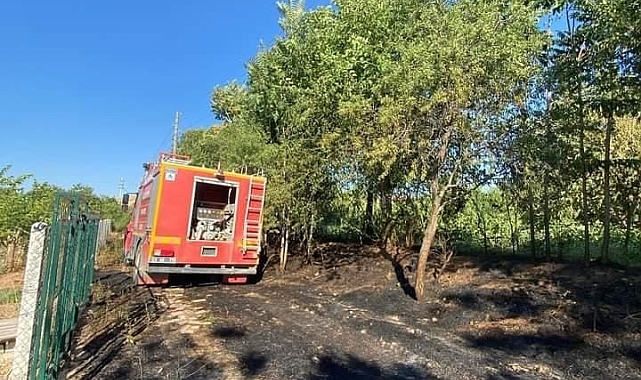 Elazığ&#039;da örtü ve bahçe yangını