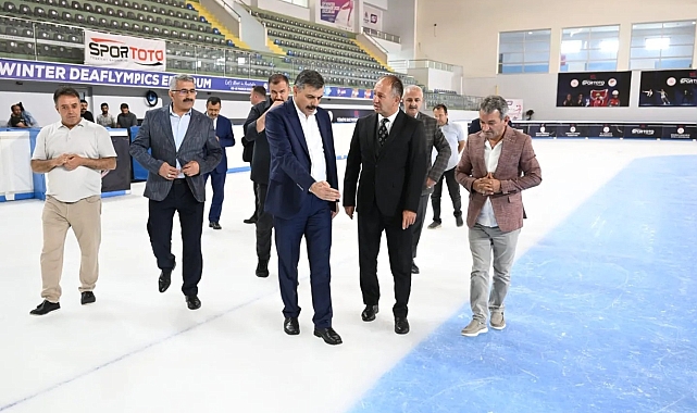 Erzurum valisi, atlama kulelerinde incelemede bulundu