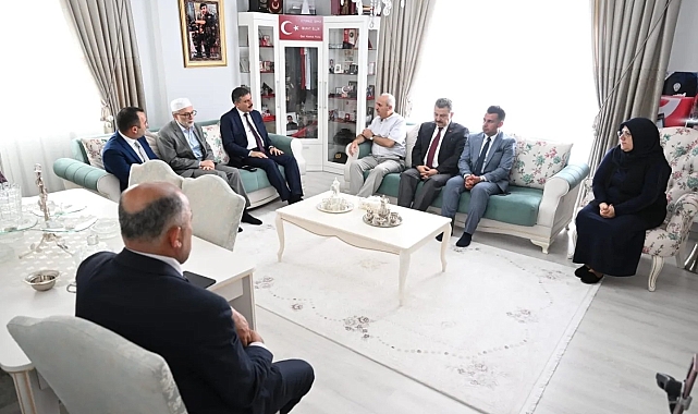Erzurum&#039;da şehit yakınları ziyaret edildi