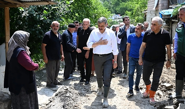 Erzurum&#039;da selin bilançosu ağır