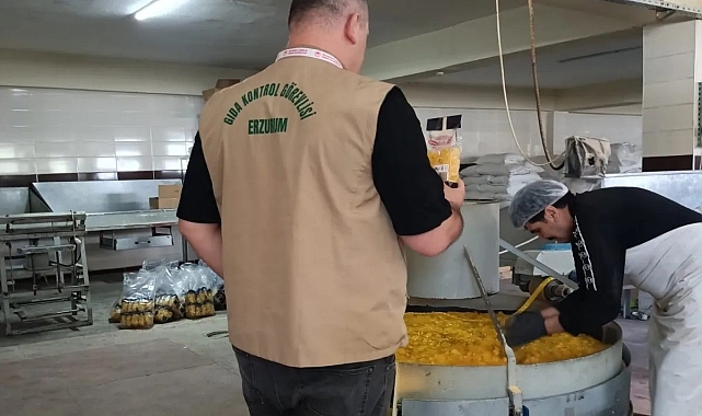 Erzurum&#039;da yem ve gıda ürünlerine denetim yapıldı