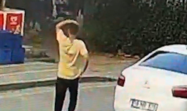 Göz göre göre otomobili çaldılar