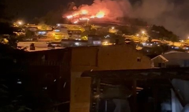 Havai fişek yangına sebep oldu