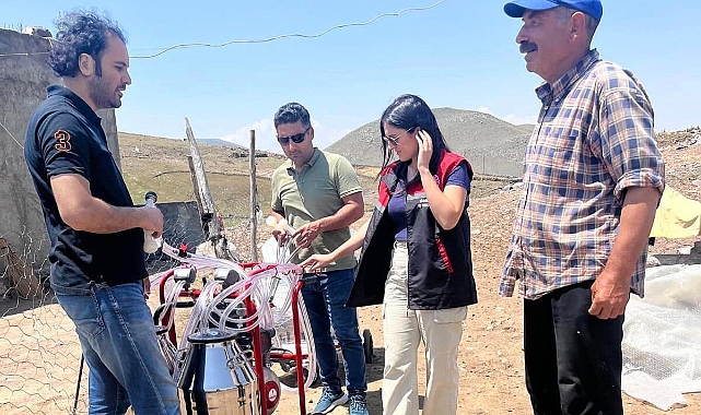 Iğdır’da Berivanlara iki adet süt sağım makinesi