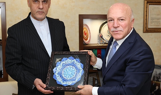 İran İslam Cumhuriyeti Büyükelçisi Erzurum Büyükşehir Belediyesi&#039;ni ziyaret etti