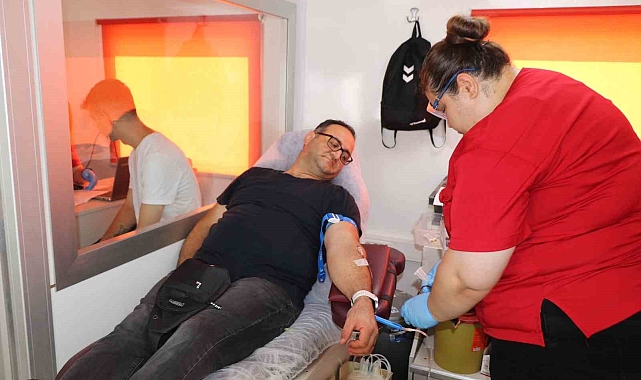 Jandarma Personeli Kan Bağışında Bulundu