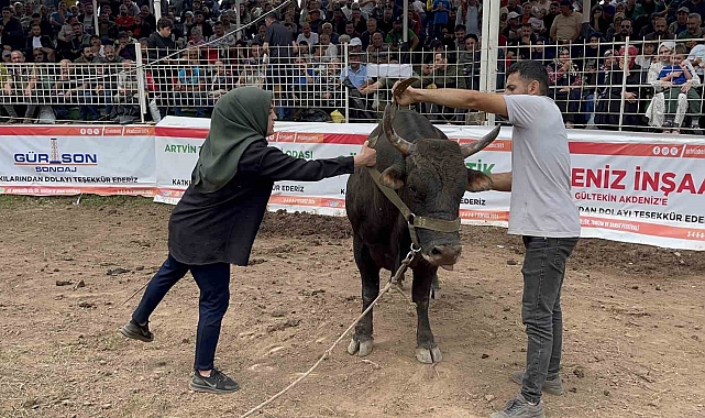 Kadın boğacı festivale damga vurdu