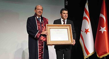 KKTC Cumhurbaşkanı Tatar'a fahri doktora