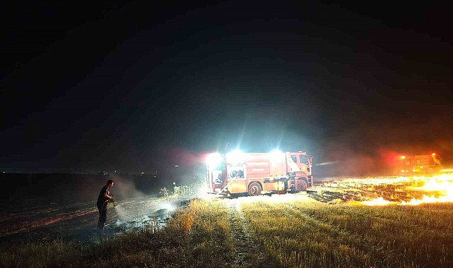 Malatya&#039;nın Yeşilyurt ile Pütürge ilçelerinde çıkan anız yangınları korkuttu