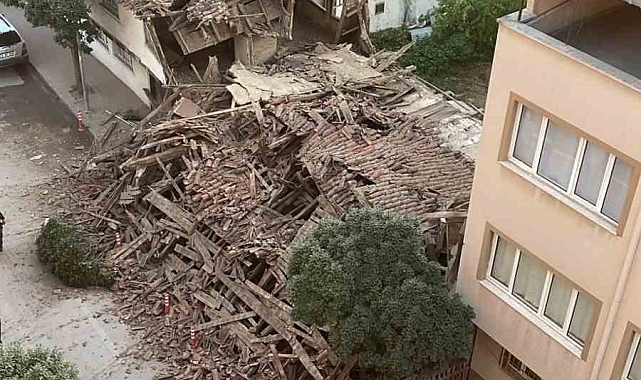 Metruk bina saniyeler içinde yerle bir oldu